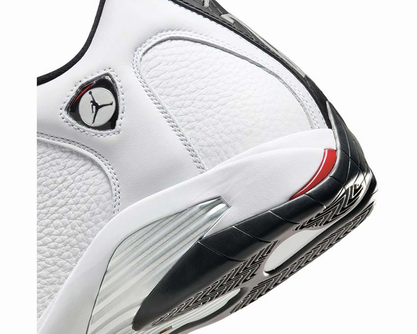 Air Jordan 14 Retro "Black Toe" Vintage leather court sneakers