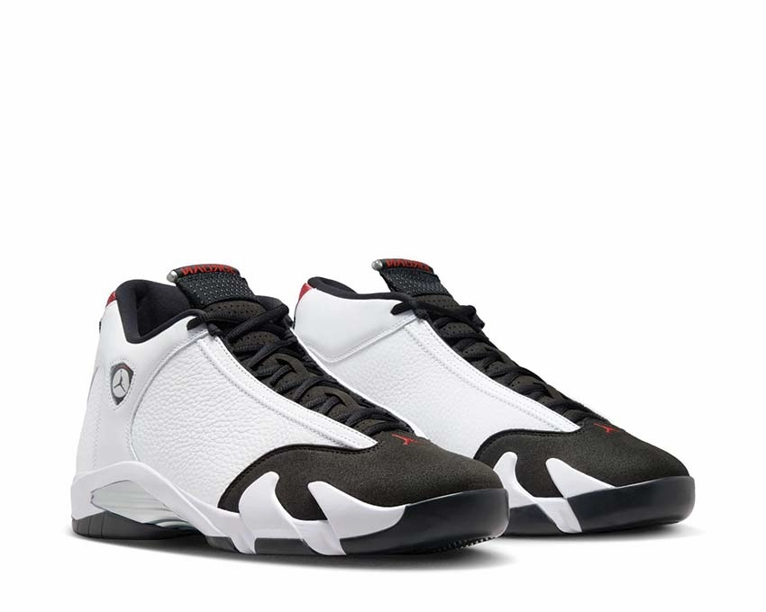 Air Jordan 14 Retro "Black Toe" Vintage leather court sneakers