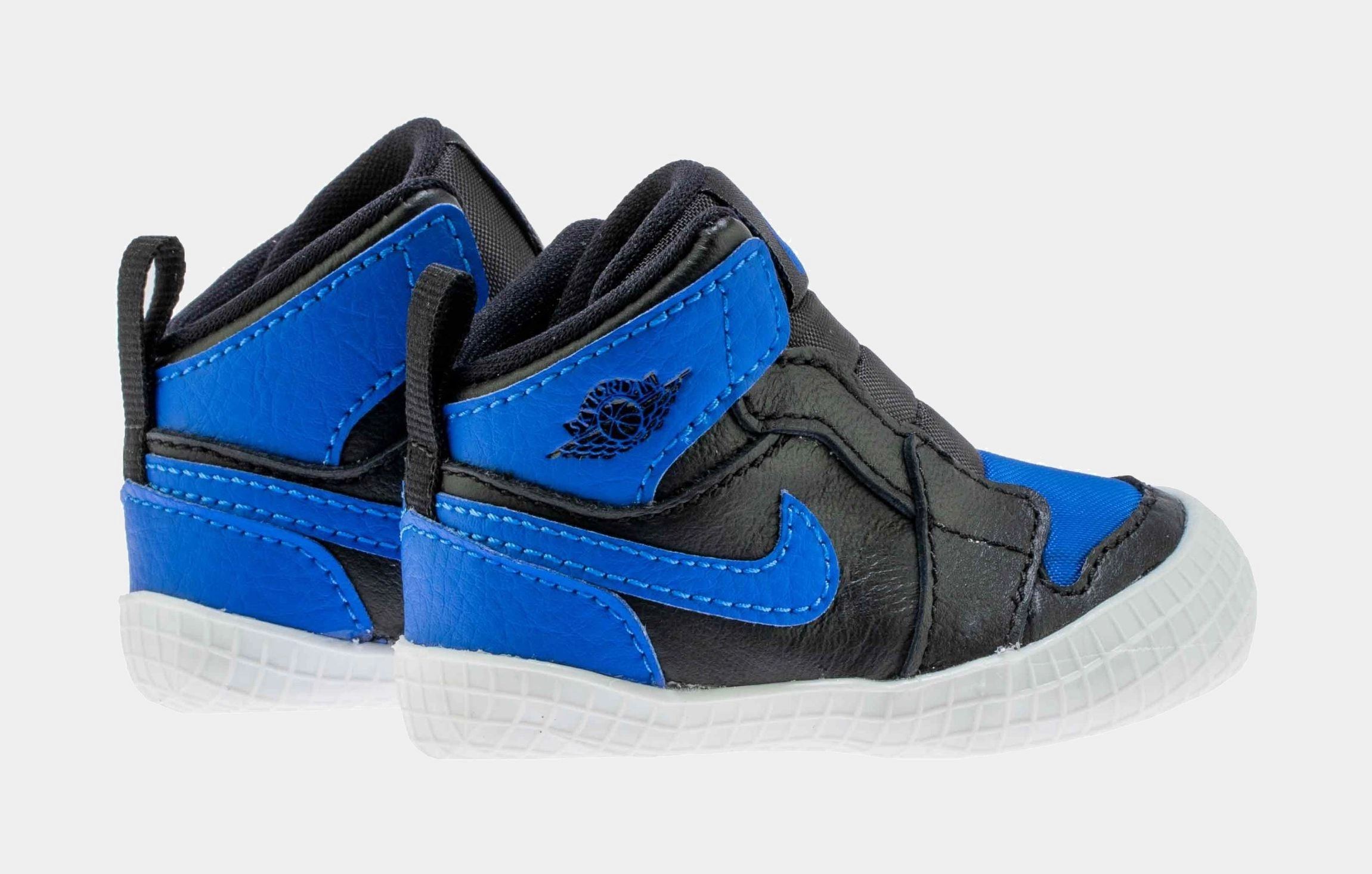 Air Jordan 1 Bootie Royal Reimagined Infant Crib Lifestyle Shoes (Black/Blue) Free Shipping Air Jordan 1 original design shoes