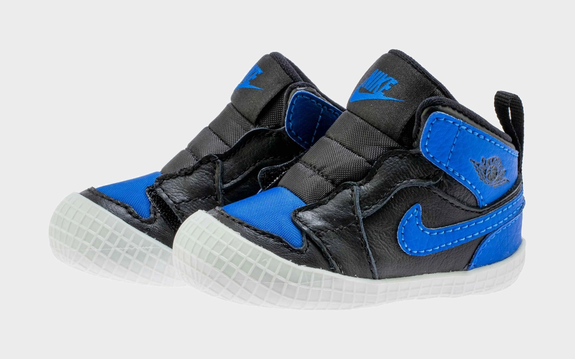 Air Jordan 1 Bootie Royal Reimagined Infant Crib Lifestyle Shoes (Black/Blue) Free Shipping Air Jordan 1 original design shoes