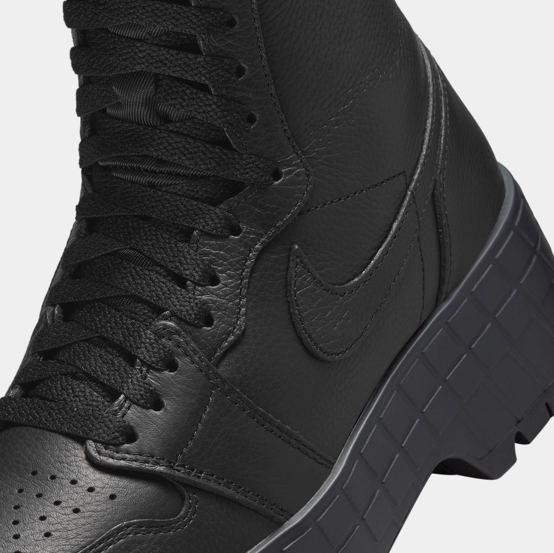 Air Jordan 1 Brooklyn Womens Lifestyle Shoes (Black) Air Jordan 1 original design shoes