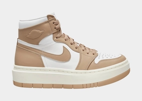 Air Jordan 1 Elevate High Desert Womens Lifestyle Shoes (Beige/White) Air Jordan 1 classic shoes for streetwear looks