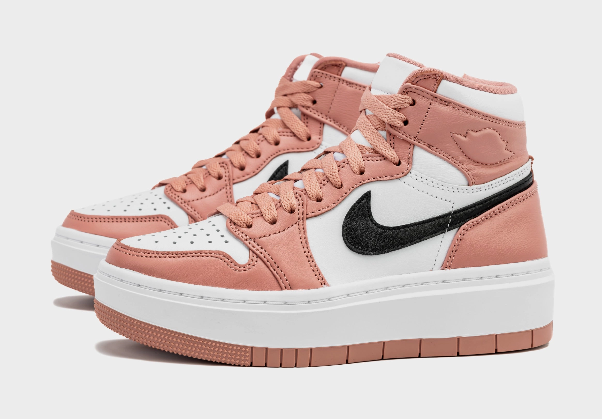 Air Jordan 1 Elevate High Red Stardust Womens Lifestyle Shoes (Red Stardust/White) Air Jordan 1 original design shoes
