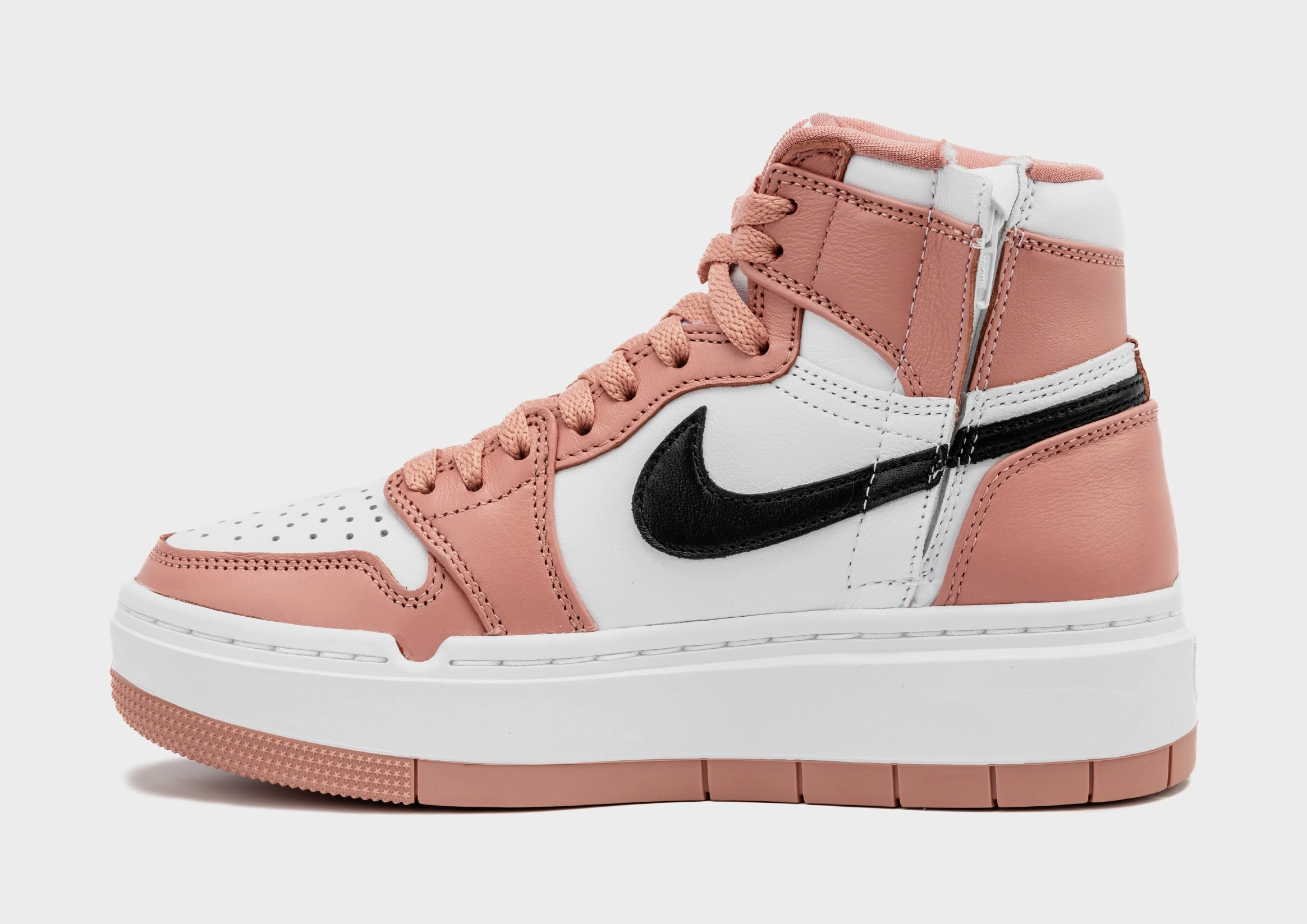 Air Jordan 1 Elevate High Red Stardust Womens Lifestyle Shoes (Red Stardust/White) Air Jordan 1 original design shoes