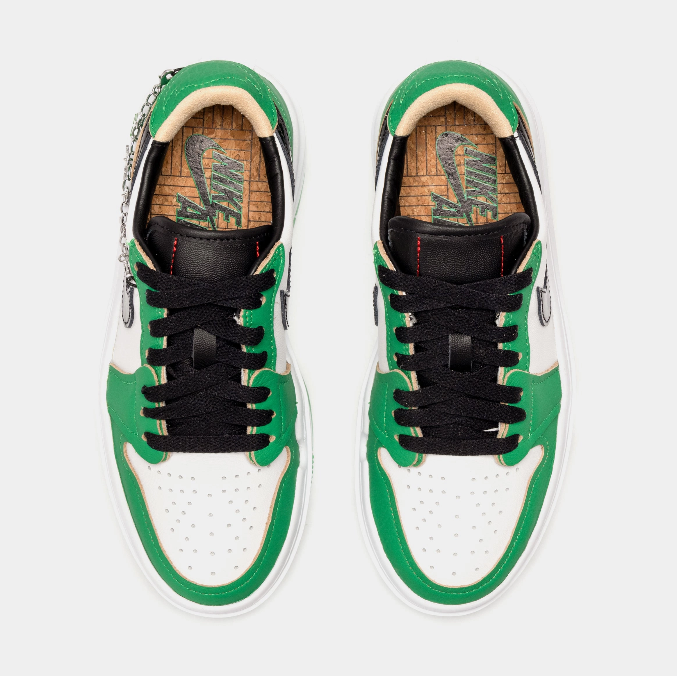 Air Jordan 1 Elevate Low Lucky Green Womens Lifestyle Shoes (Green/White) Air Jordan 1 original design shoes