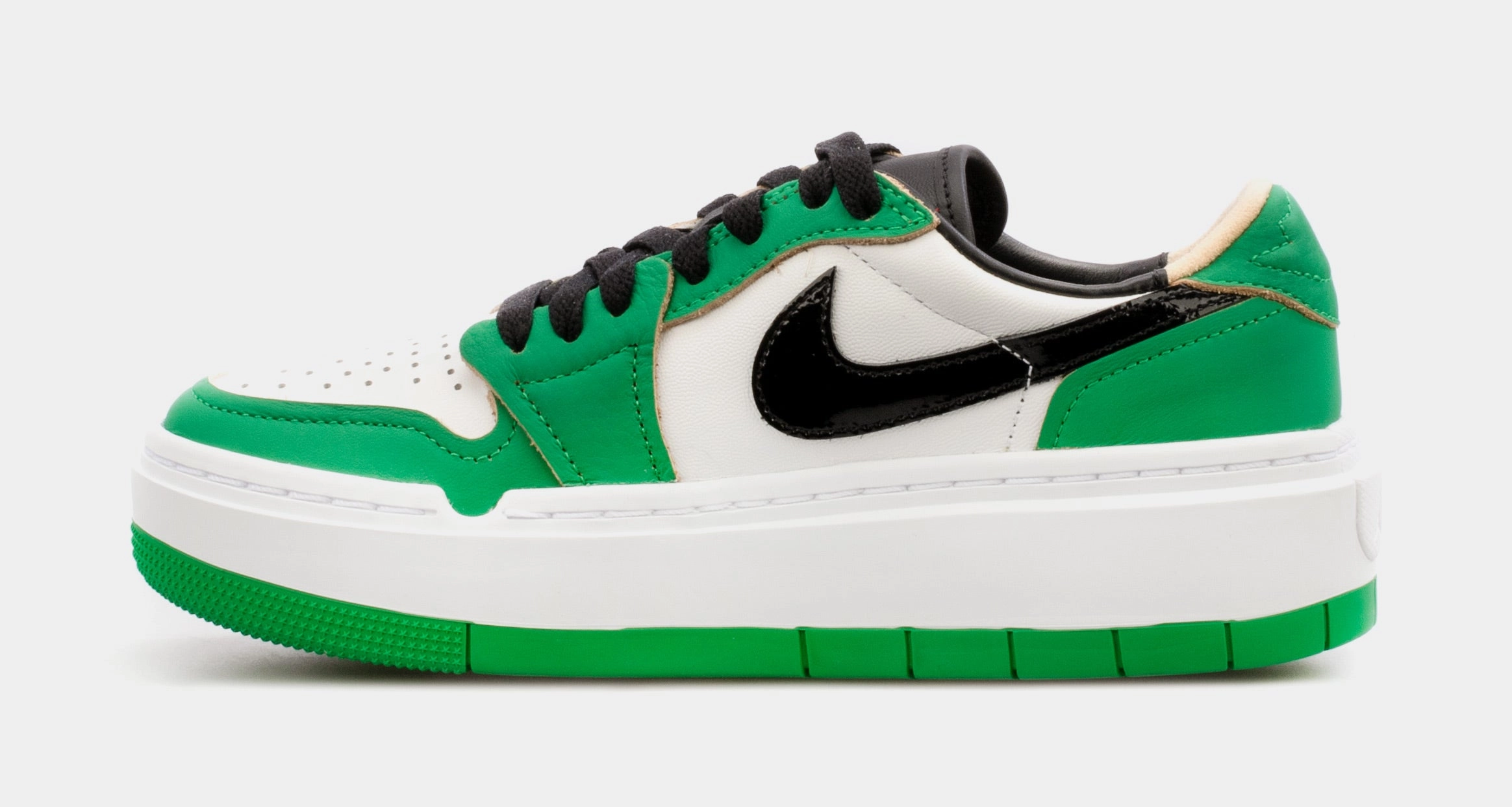 Air Jordan 1 Elevate Low Lucky Green Womens Lifestyle Shoes (Green/White) Air Jordan 1 original design shoes