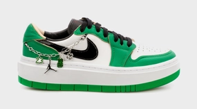 Air Jordan 1 Elevate Low Lucky Green Womens Lifestyle Shoes (Green/White) Air Jordan 1 classic shoes for streetwear looks