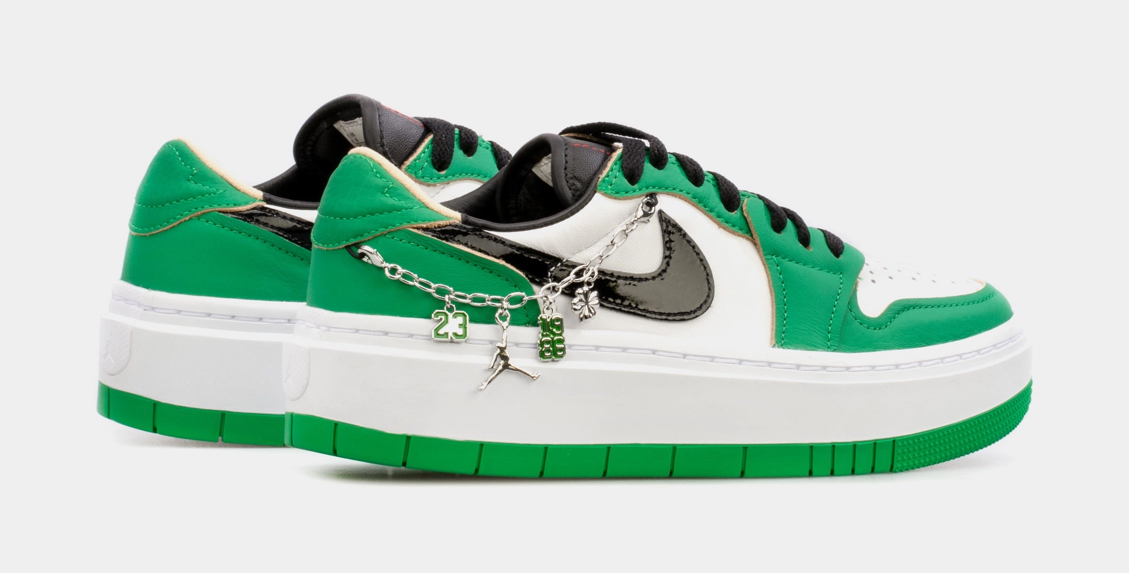 Air Jordan 1 Elevate Low Lucky Green Womens Lifestyle Shoes (Green/White) Air Jordan 1 original design shoes
