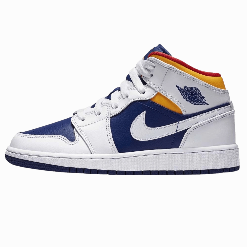 Air Jordan 1 GS Mid 'White Laser' Air Jordan 1 Mid versatile shoes for daily wear