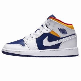 Air Jordan 1 GS Mid 'White Laser' Air Jordan 1 timeless sneakers for Jordan fans
