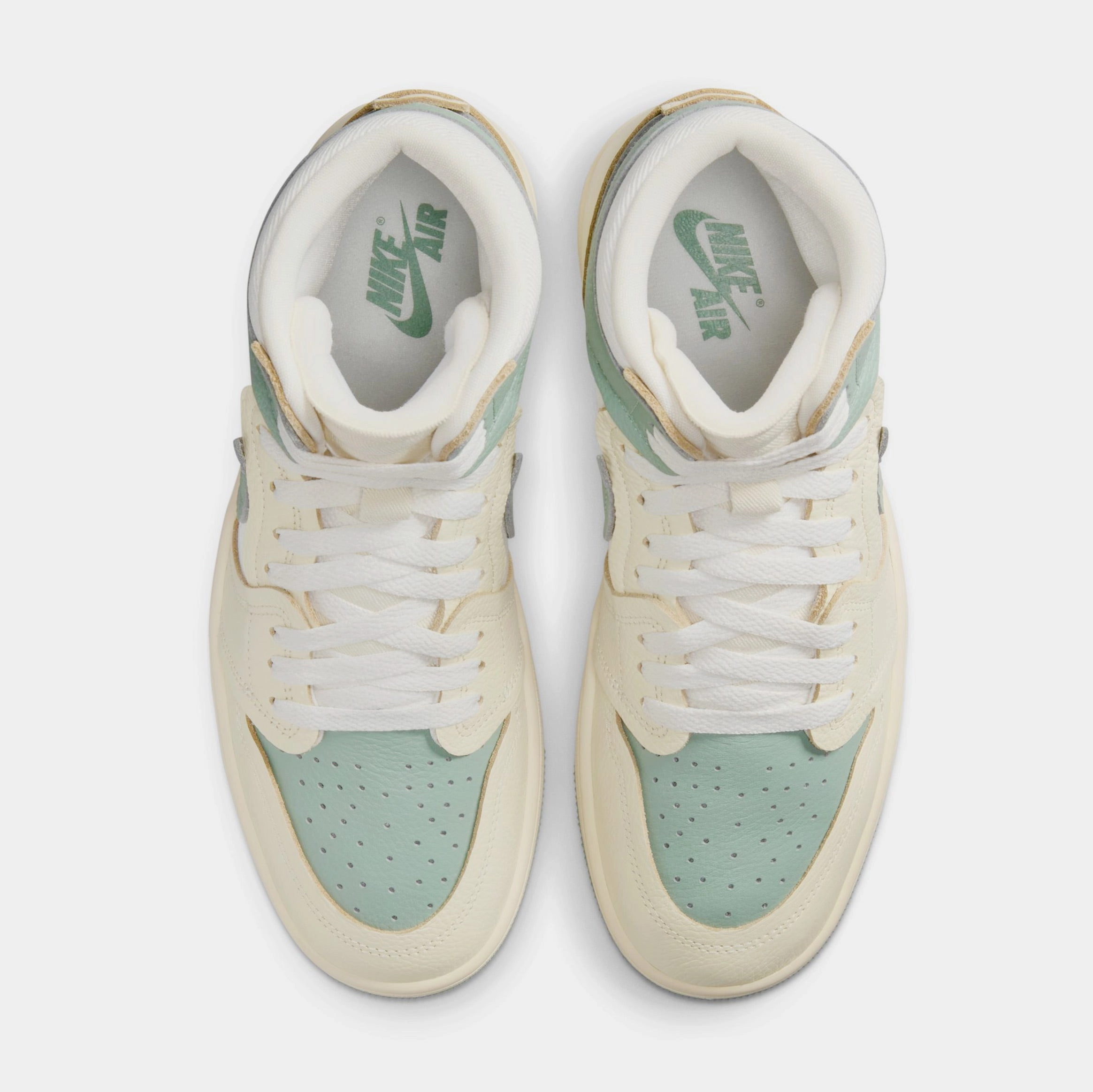 Air Jordan 1 High Method of Make Womens Lifestyle Shoes (Legend Sand/Jade Smoke/Sail/Muslin) Air Jordan 1 original design shoes