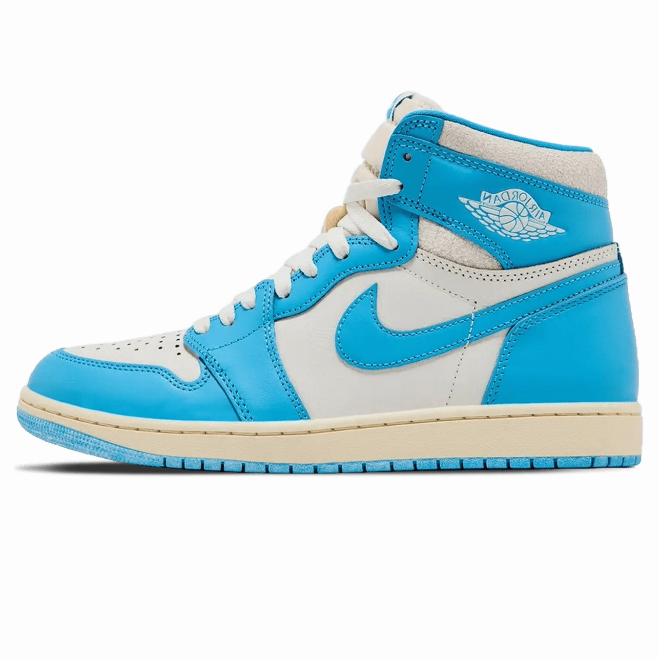 Air Jordan 1 High Retro OG 'UNC Reimagined' Air Jordan 1 sneakers with heritage court style