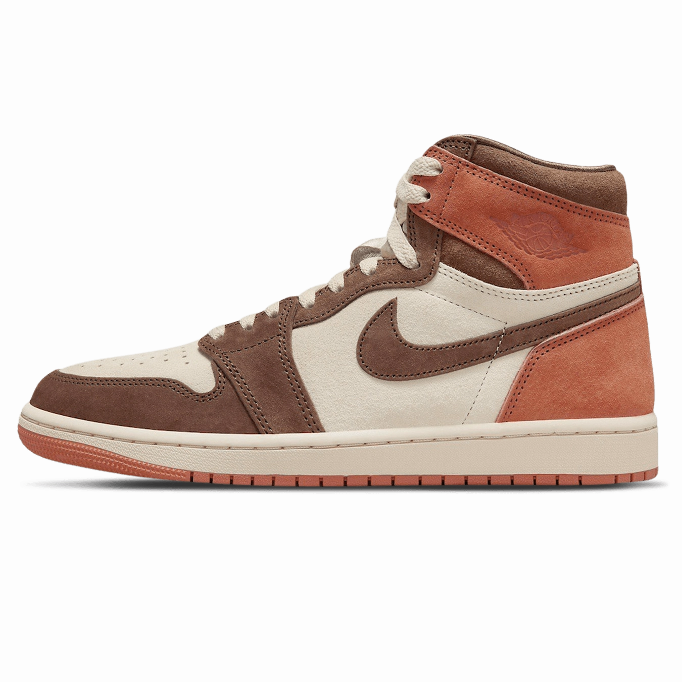 Air Jordan 1 High Wmns OG 'Dusted Clay' Air Jordan 1 High classic sneakers with premium finish