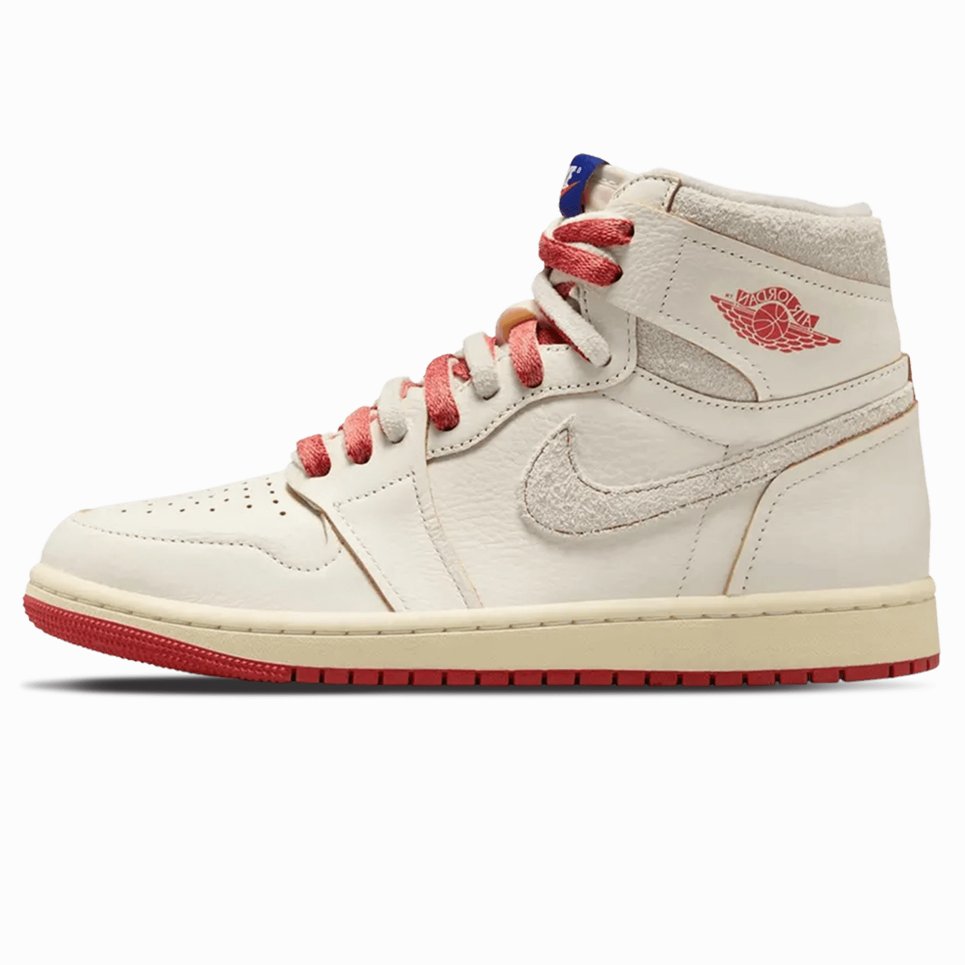 Air Jordan 1 High Wmns OG 'Rare Air - Sail Cinnabar' Air Jordan 1 sneakers with heritage court style