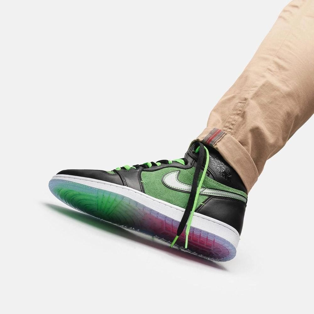 Air Jordan 1 High Zoom 'Rage Green' Air Jordan 1 vintage style sneakers