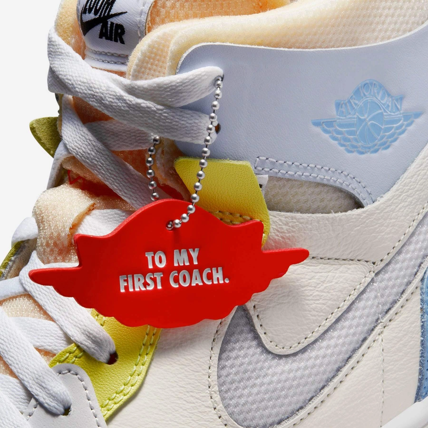 Air Jordan 1 High Zoom CMFT 'To My First Coach' Air Jordan 1 vintage style sneakers