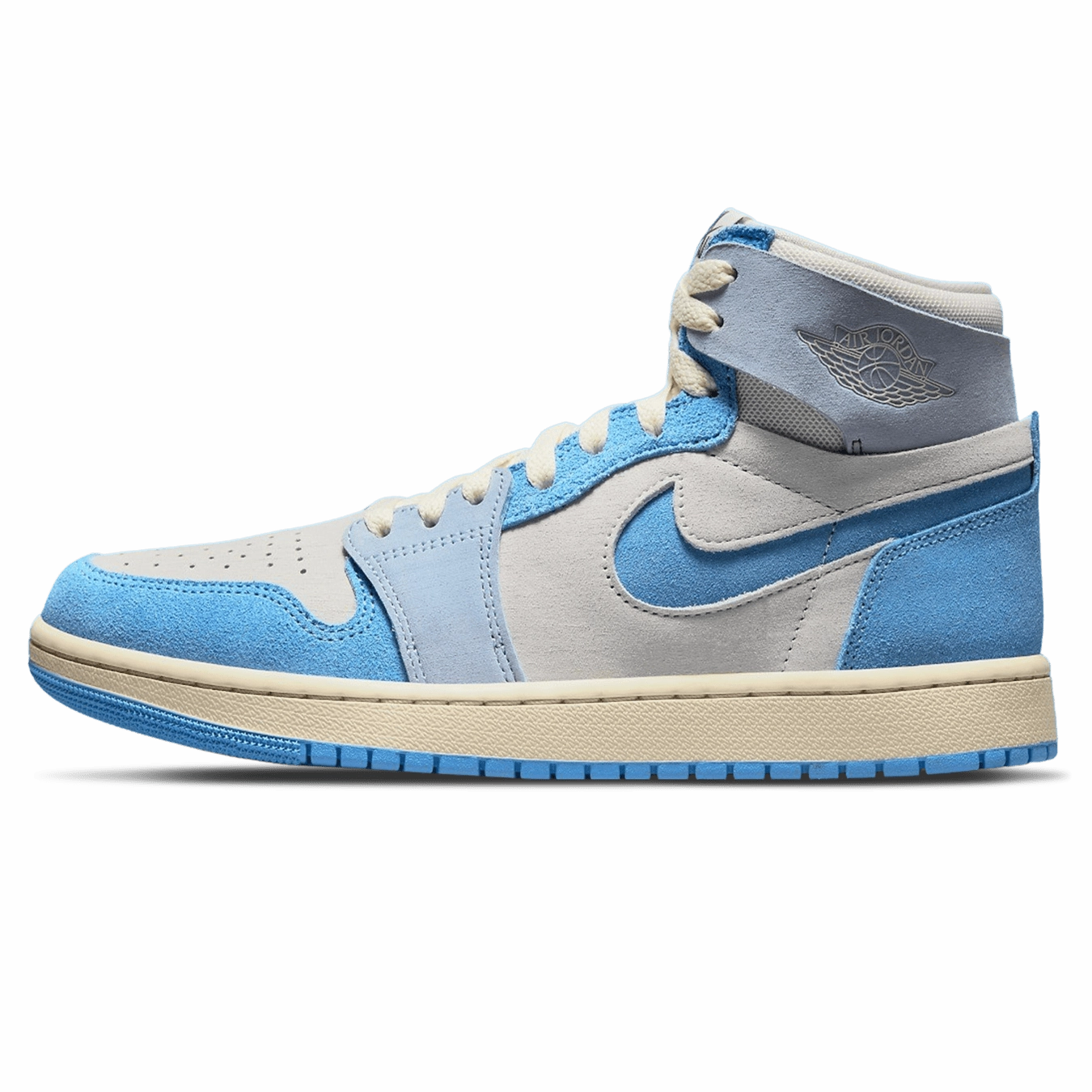 Air Jordan 1 High Zoom Comfort 2 Wmns 'University Blue' Air Jordan 1 sneakers with heritage court style