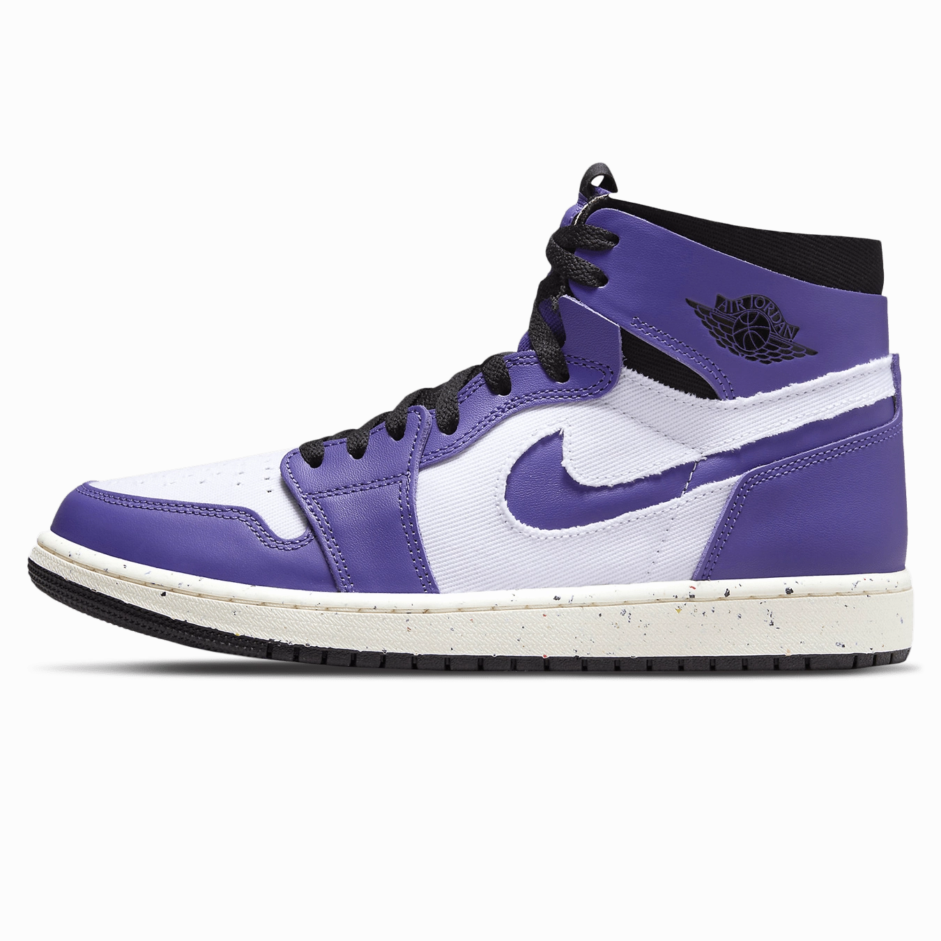 Air Jordan 1 High Zoom Comfort 'Crater Purple' Air Jordan 1 sneakers with heritage court style