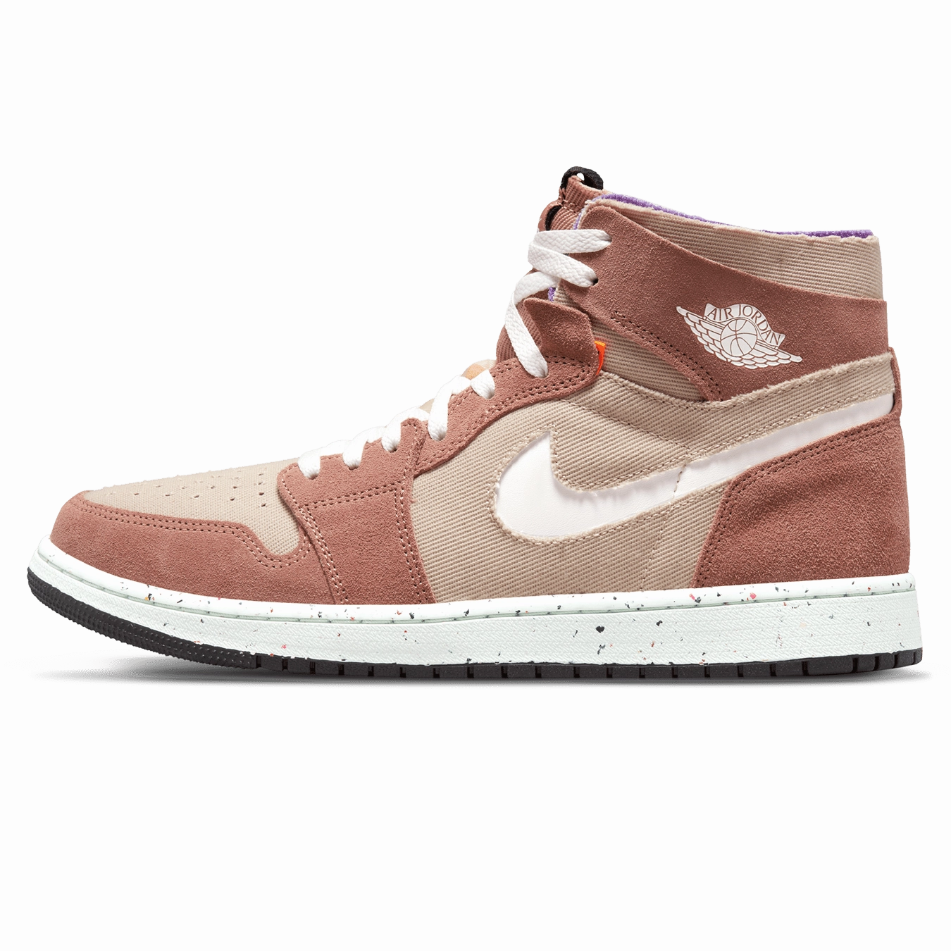 Air Jordan 1 High Zoom Comfort 'Fossil Stone' Air Jordan 1 sneakers with heritage court style