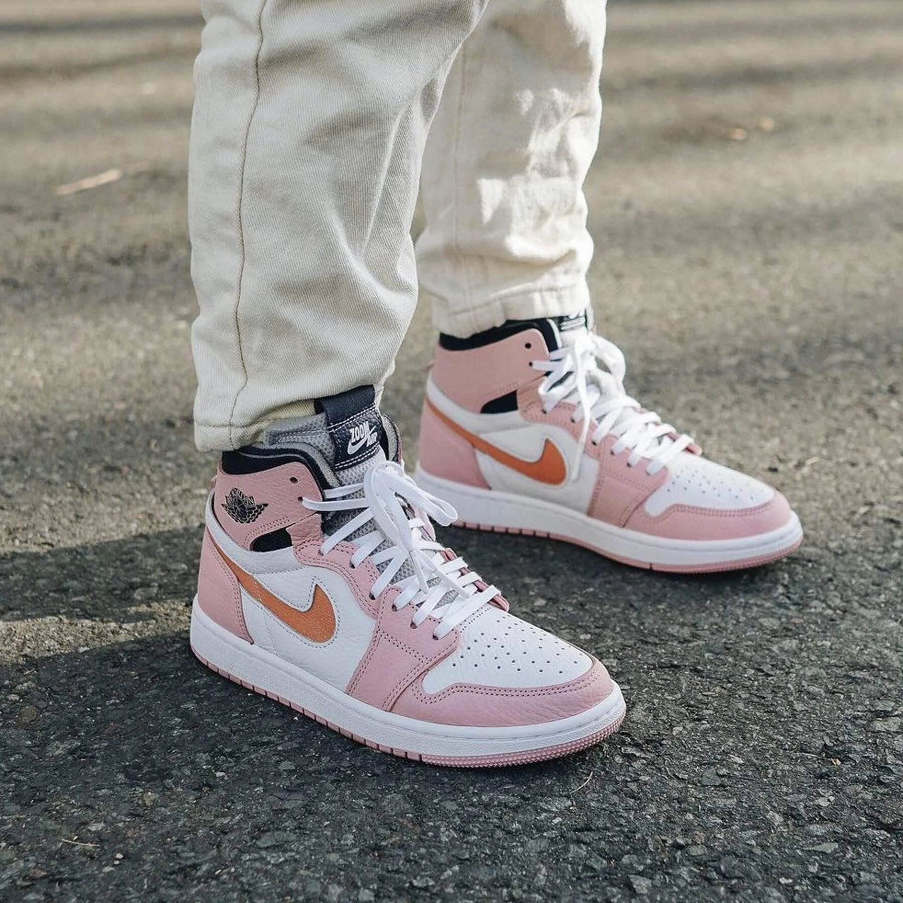 Air Jordan 1 High Zoom Wmns 'Pink Glaze' Air Jordan 1 vintage style sneakers