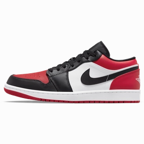 Air Jordan 1 Low 'Bred Toe' Air Jordan 1 timeless sneakers for Jordan fans