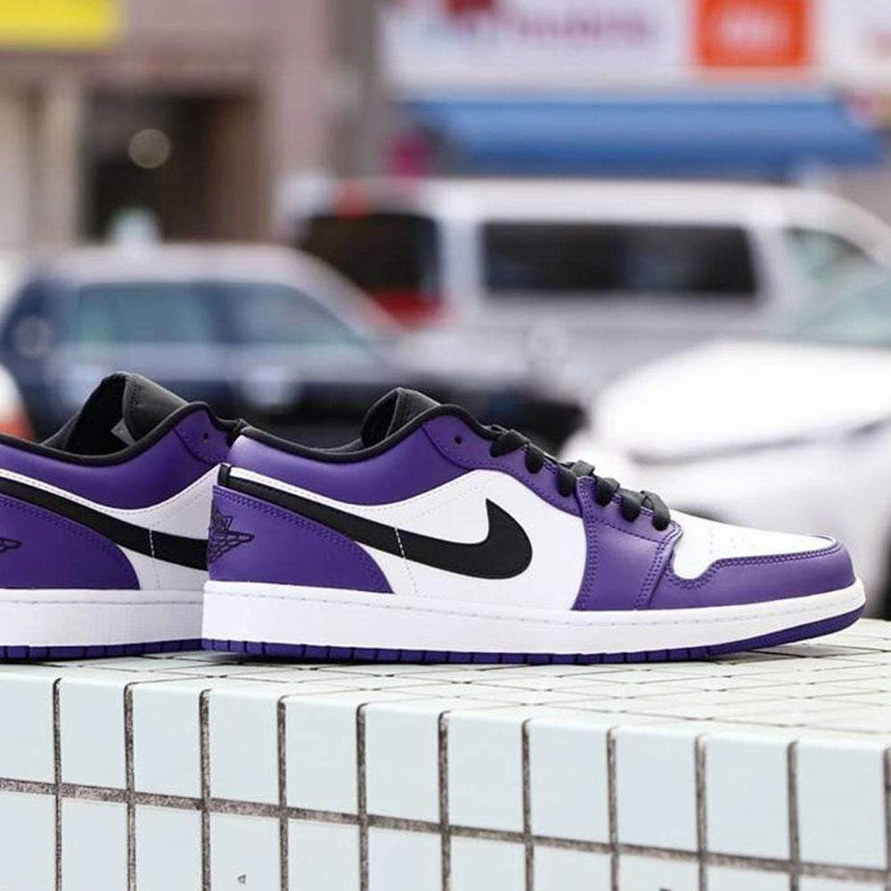 Air Jordan 1 Low 'Court Purple' 2020 Air Jordan 1 vintage style sneakers