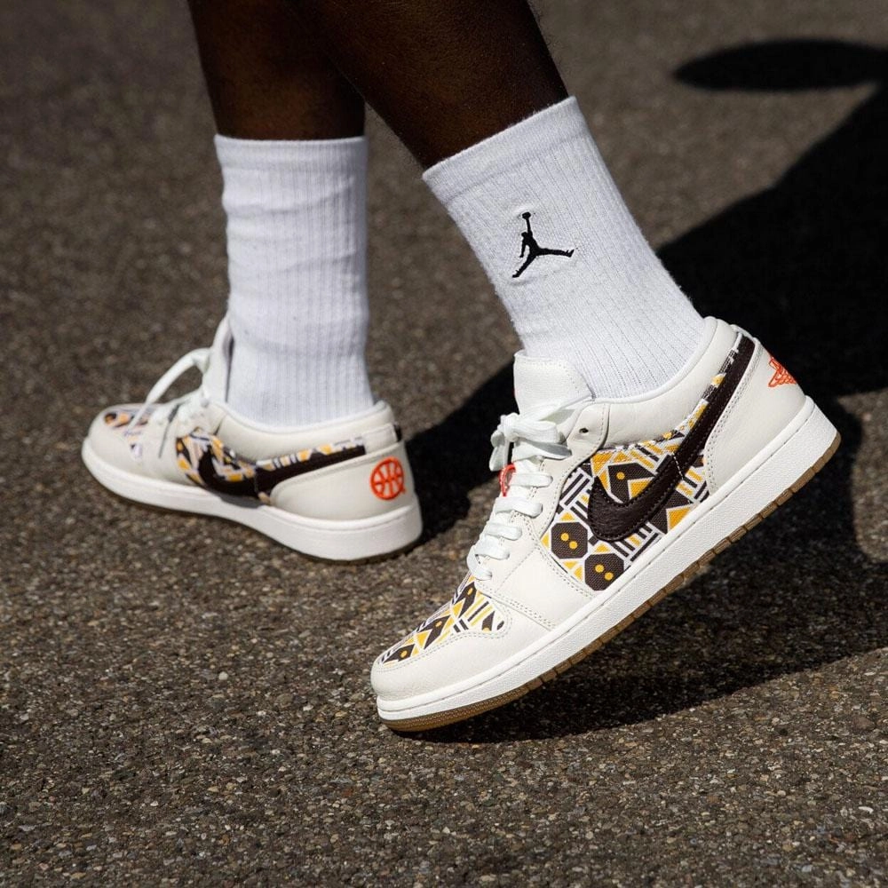 Air Jordan 1 Low 'Quai 54' Air Jordan 1 vintage style sneakers