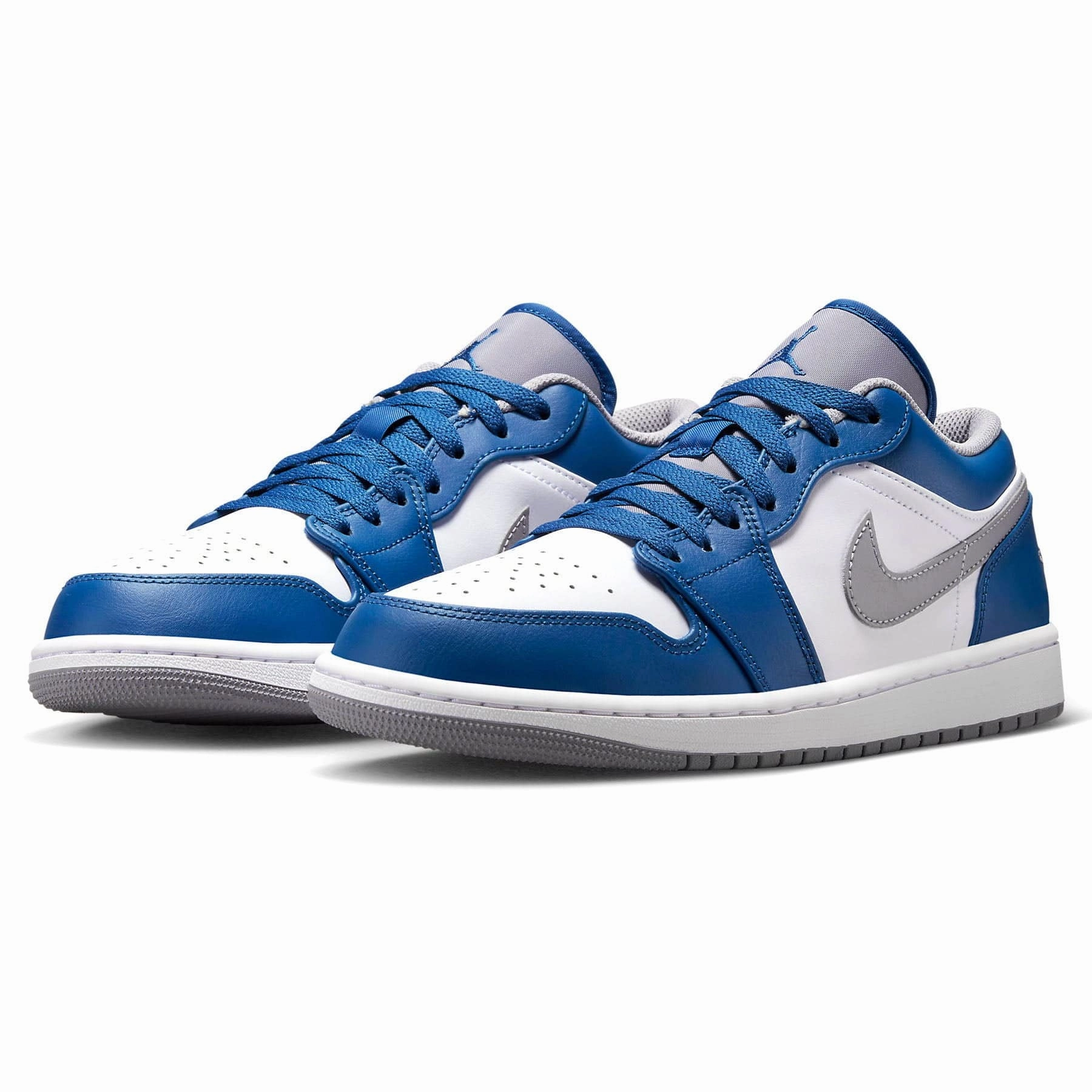 Air Jordan 1 Low 'True Blue Cement' Air Jordan 1 vintage style sneakers