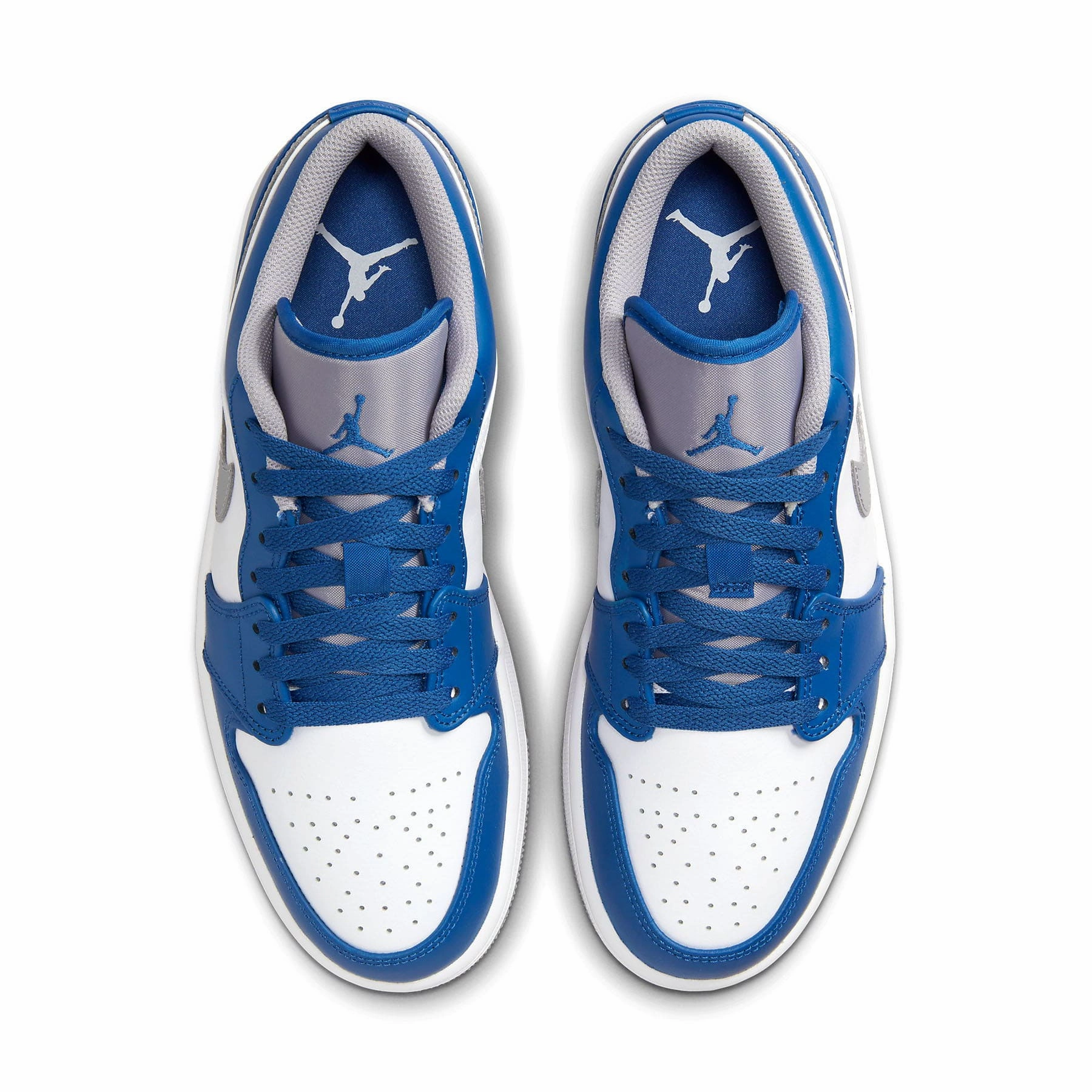 Air Jordan 1 Low 'True Blue Cement' Air Jordan 1 vintage style sneakers