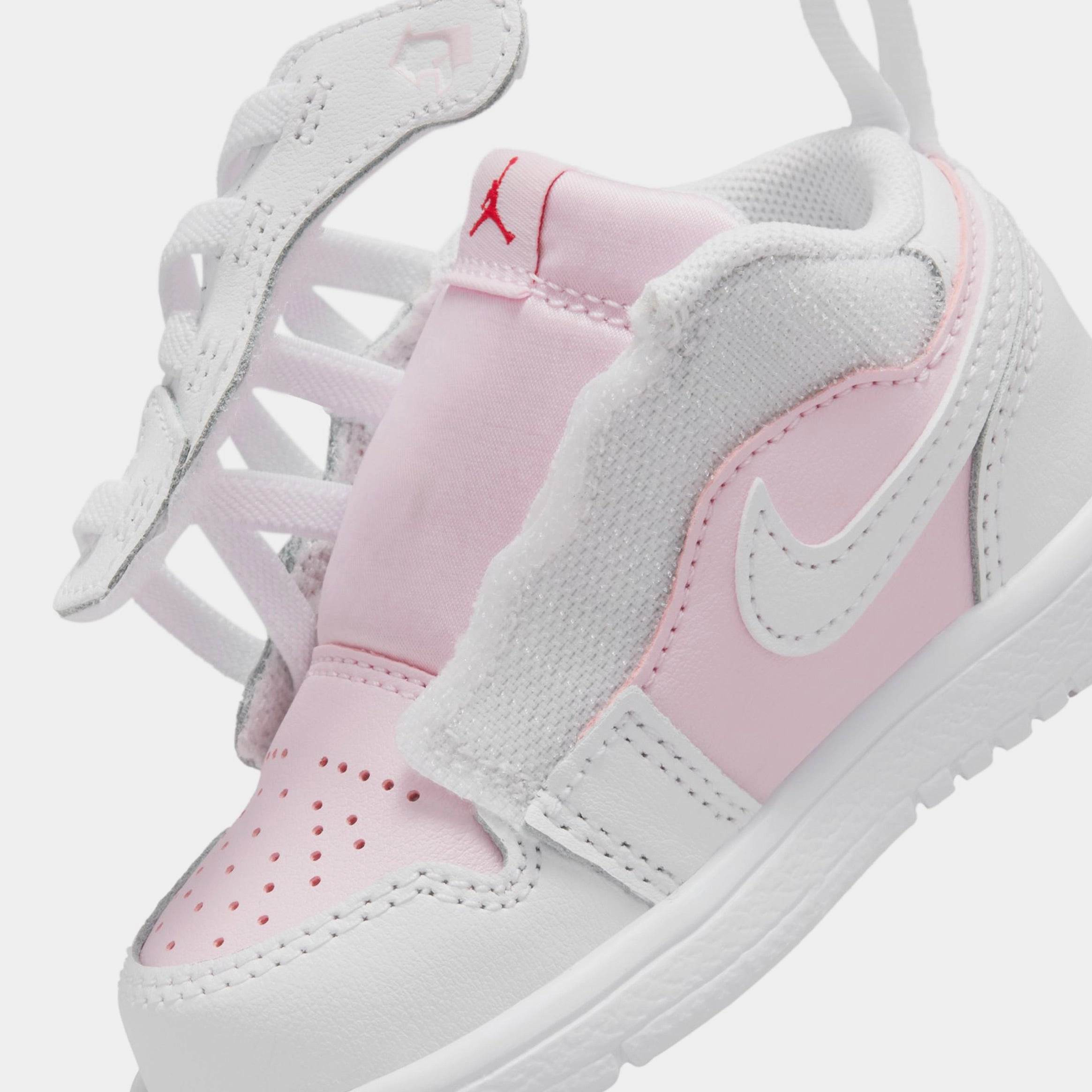 Air Jordan 1 Low Alt Infant Toddler Basketball Shoes (Pink Foam/White/Fire Red) Air Jordan 1 original design shoes