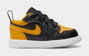Air Jordan 1 Low Alt Infant Toddler Lifestyle Shoes (Black/White/Yellow Ochre) Air Jordan 1 classic shoes for streetwear looks