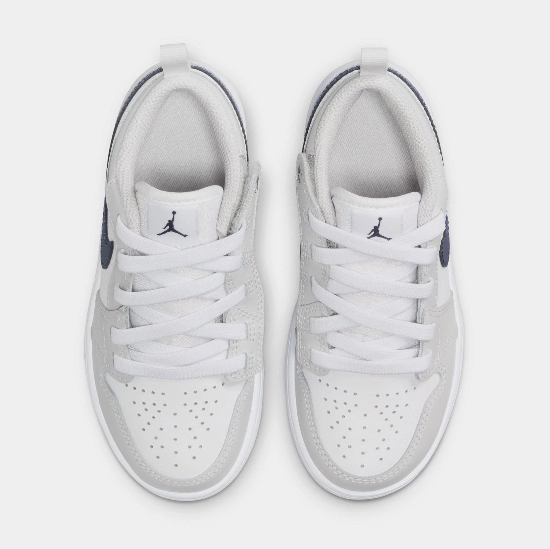 Air Jordan 1 Low ALT Preschool Basketball Shoes (White/Midnight Navy/Neutral Grey) Air Jordan 1 original design shoes