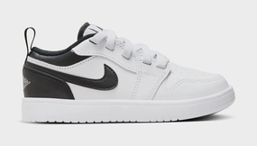 Air Jordan 1 Low Alt Preschool Lifestyle Shoes (White/White/Black) Air Jordan 1 classic shoes for streetwear looks
