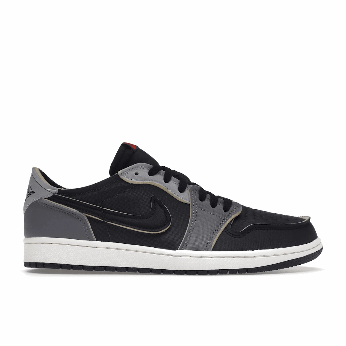 Air Jordan 1 Low AND EX Black Smoke Grey Air Jordan 1 Low shoes with sleek lifestyle appeal