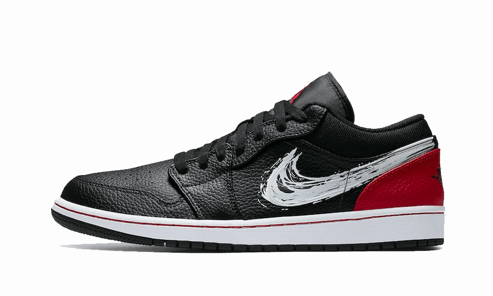 Air Jordan 1 Low Brushstroke Black Air Jordan 1 Low shoes with sleek lifestyle appeal