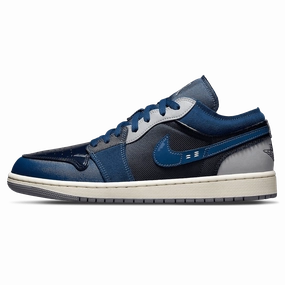 Air Jordan 1 Low Craft 'Obsidian' Air Jordan 1 sneakers with heritage court style