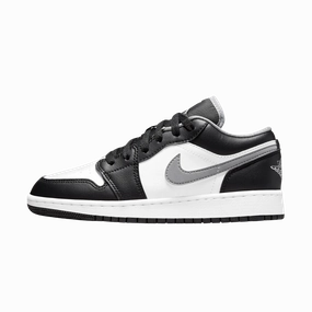 Air Jordan 1 Low GS 'Black Medium Grey' Air Jordan 1 timeless sneakers for Jordan fans