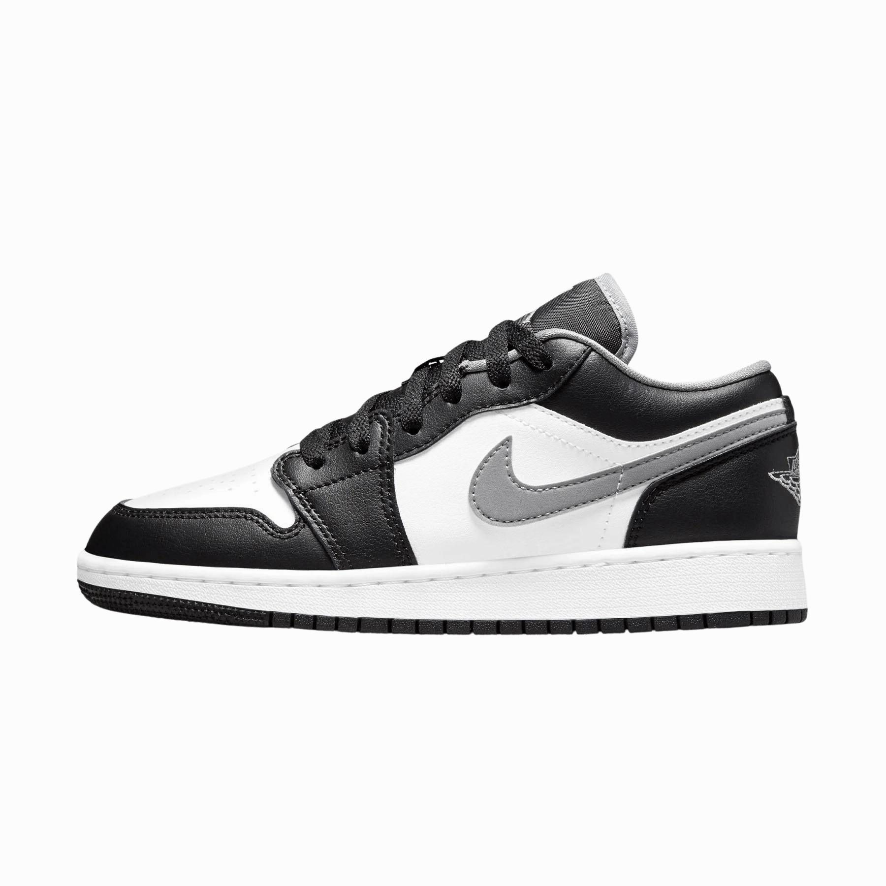 Air Jordan 1 Low GS 'Black Medium Grey' Air Jordan 1 timeless sneakers for Jordan fans