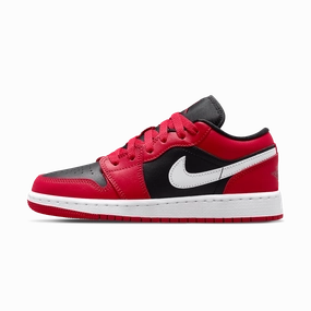 Air Jordan 1 Low GS 'Black Very Berry' Air Jordan 1 Low sneakers perfect for casual outfits