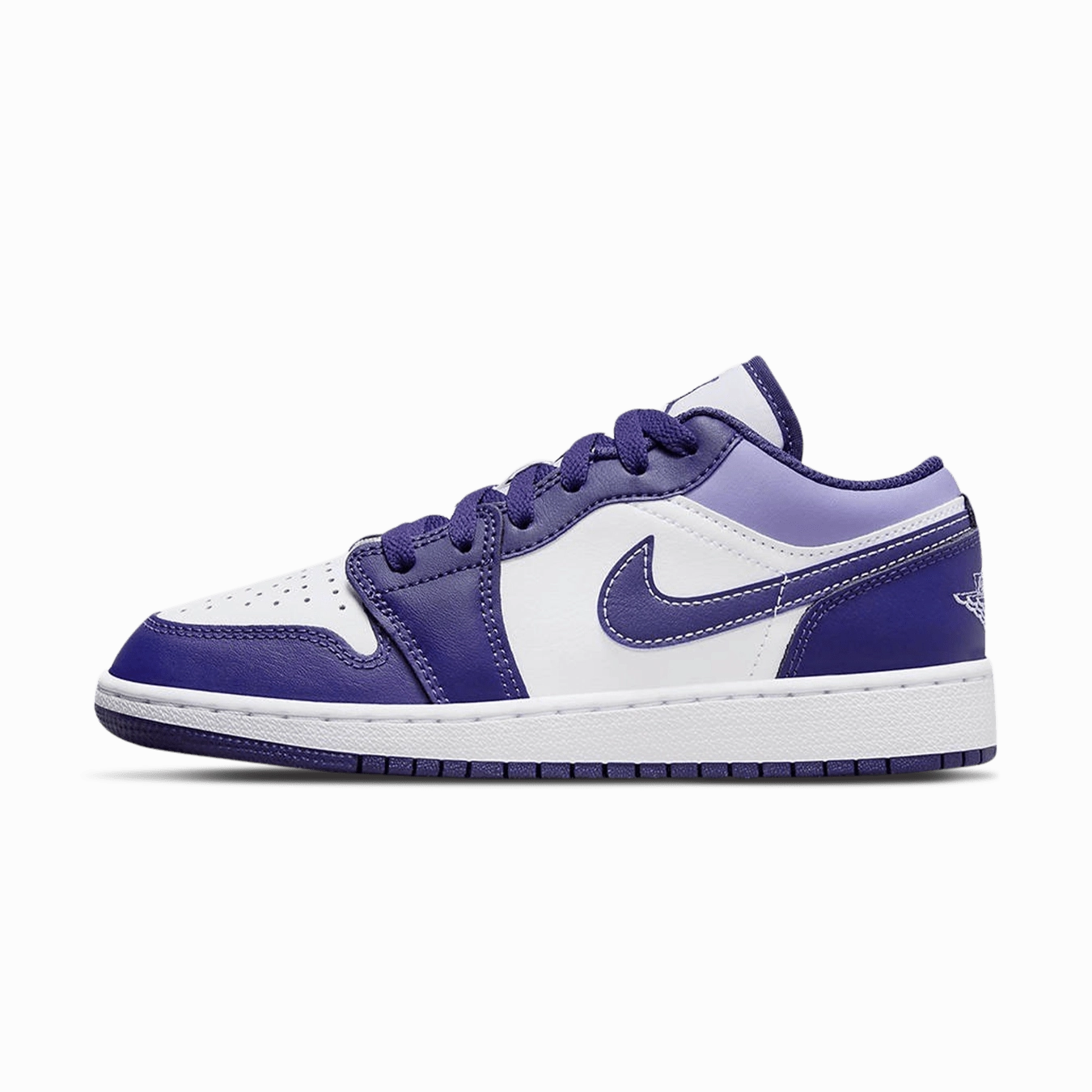 Air Jordan 1 Low GS 'Blueberry' Air Jordan 1 sneakers with heritage court style