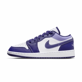 Air Jordan 1 Low GS 'Blueberry' Air Jordan 1 sneakers with heritage court style