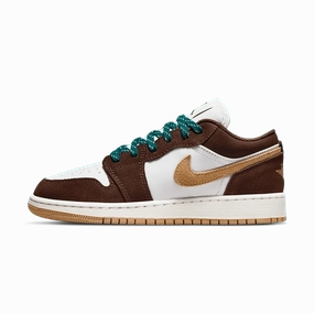 Air Jordan 1 Low GS 'Cacao Wow' Air Jordan 1 sneakers with heritage court style