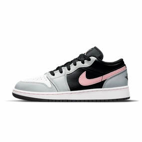 Air Jordan 1 Low GS 'Grey Fog Bleached Coral' Air Jordan 1 Low sneakers perfect for casual outfits