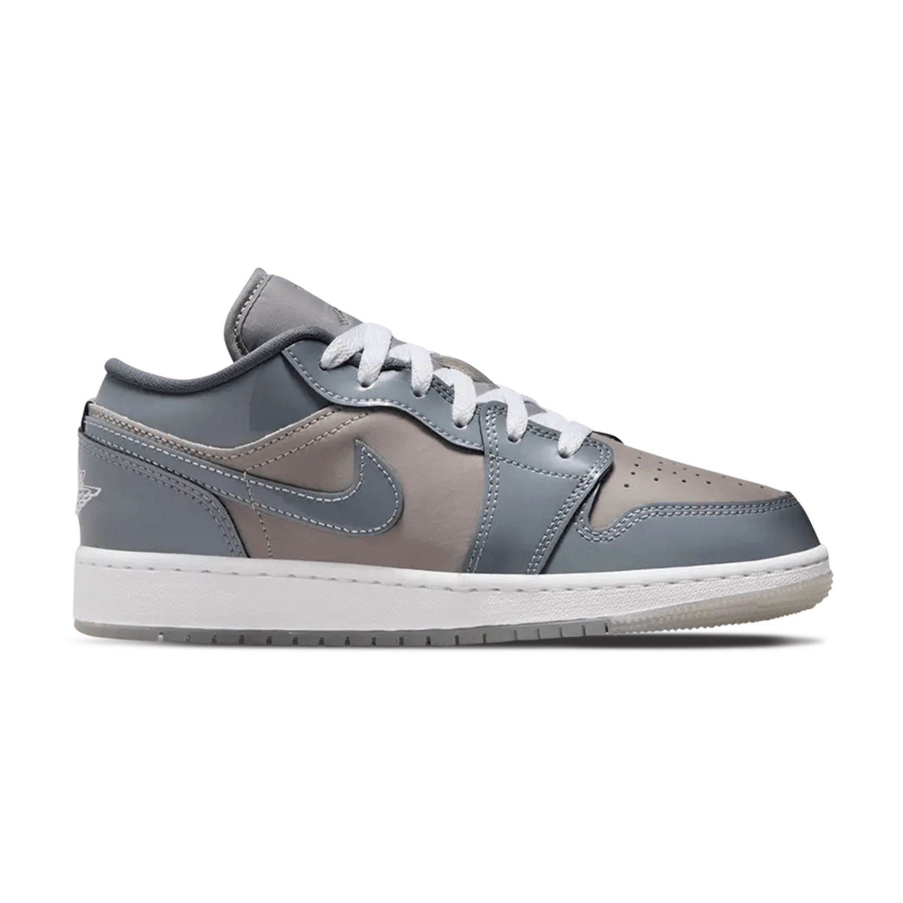 Air Jordan 1 Low GS 'Patent Cool Grey' Air Jordan 1 classic sneakers