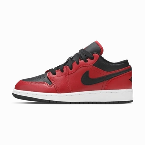 Air Jordan 1 Low GS 'Reverse Bred' Air Jordan 1 sneakers with heritage court style