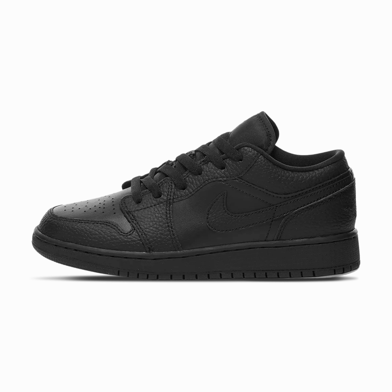 Air Jordan 1 Low GS 'Triple Black' Air Jordan 1 Low sneakers perfect for casual outfits