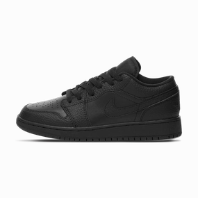 Air Jordan 1 Low GS 'Triple Black' Air Jordan 1 Low sneakers perfect for casual outfits
