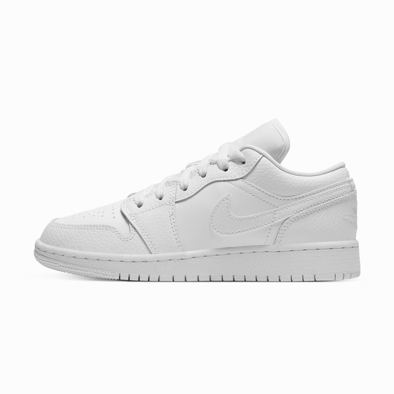 Air Jordan 1 Low GS 'Triple White' Air Jordan 1 timeless sneakers for Jordan fans