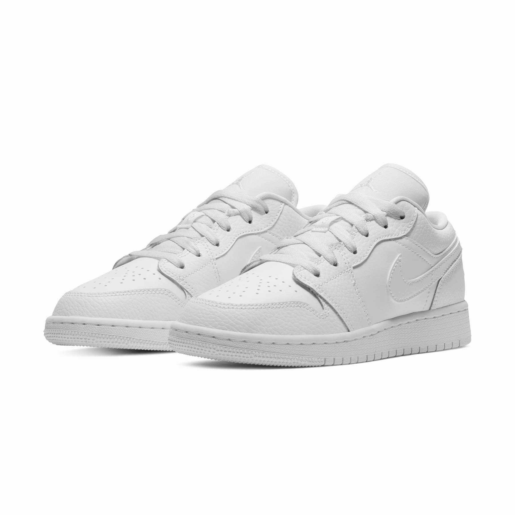 Air Jordan 1 Low GS 'Triple White' Air Jordan 1 vintage style sneakers