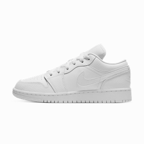 Air Jordan 1 Low GS 'Triple White' Air Jordan 1 timeless sneakers for Jordan fans